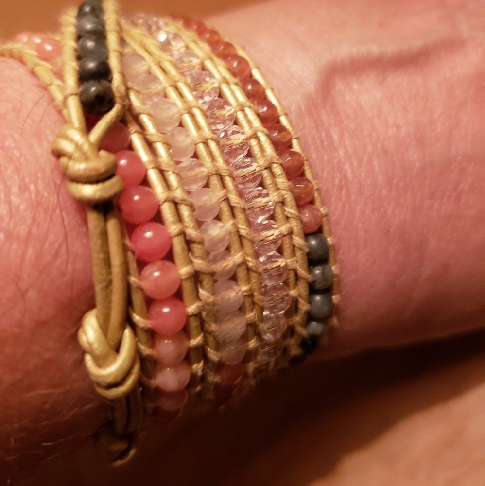 Lizou Beaded Wrap Bracelet
